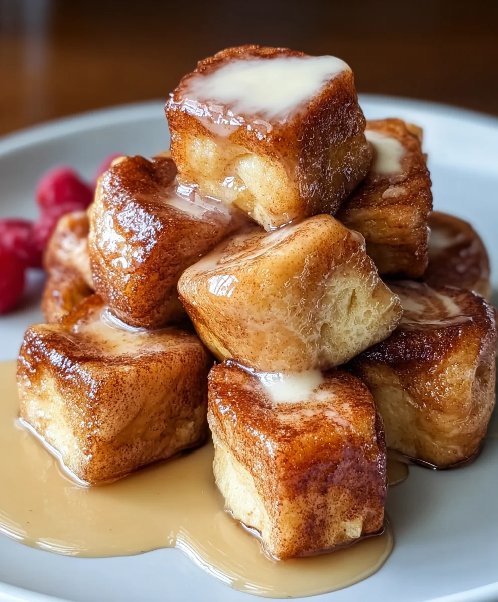 Cinnamon Roll French Toast Bites - Easy Breakfast Recipe