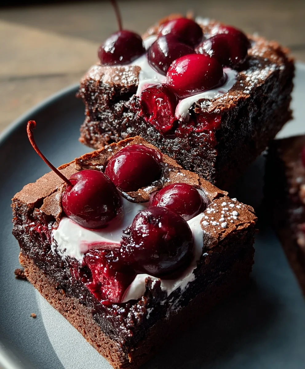 Small-Batch Black Forest Brownies - Rich Chocolate Cherry Treat