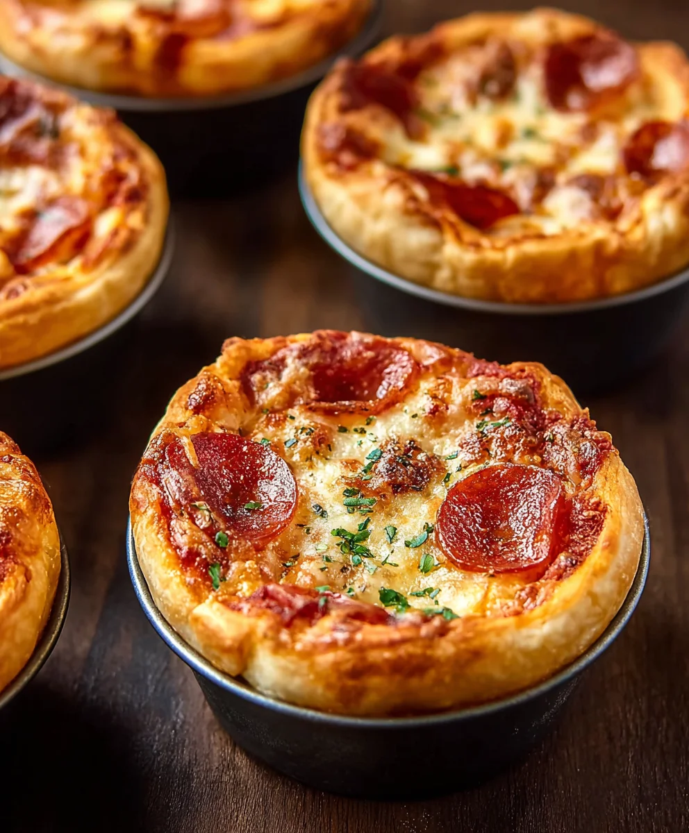 Mini Pizza Pot Pies - Easy Delicious Beef Bites