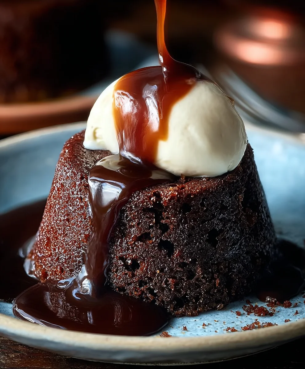 Decadent Chocolate Sticky Toffee Pudding for Two
