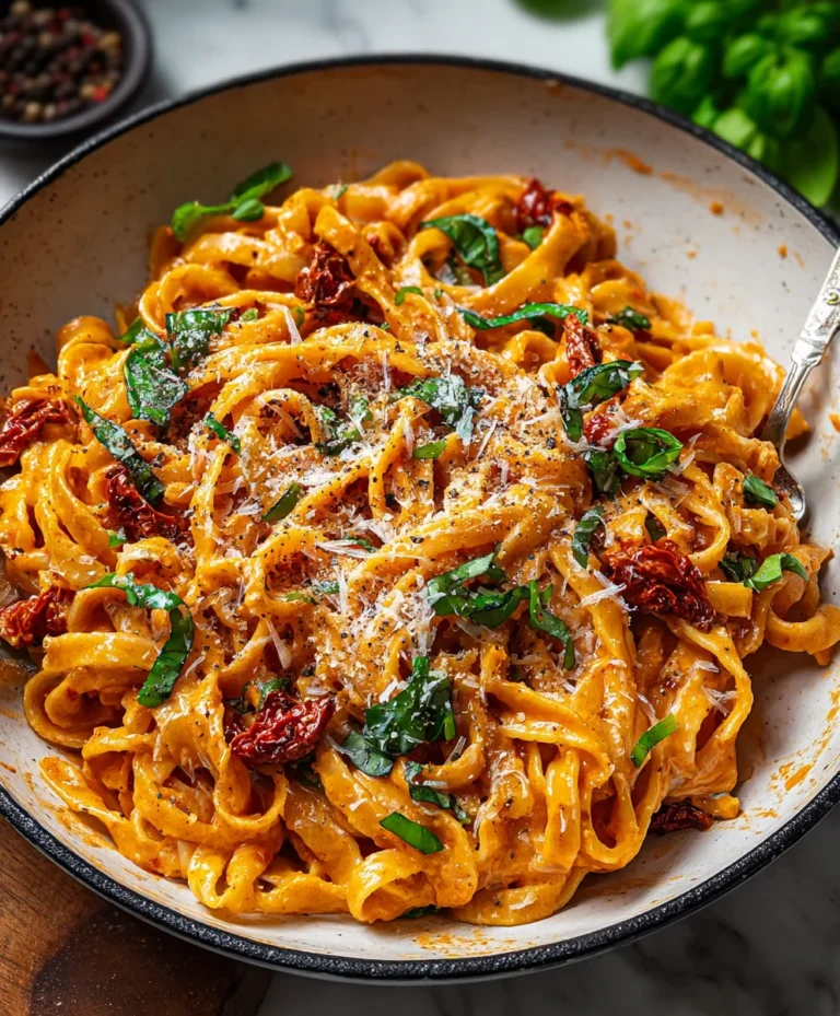 Creamy Sun Dried Tomato Pasta- Vegan Delight