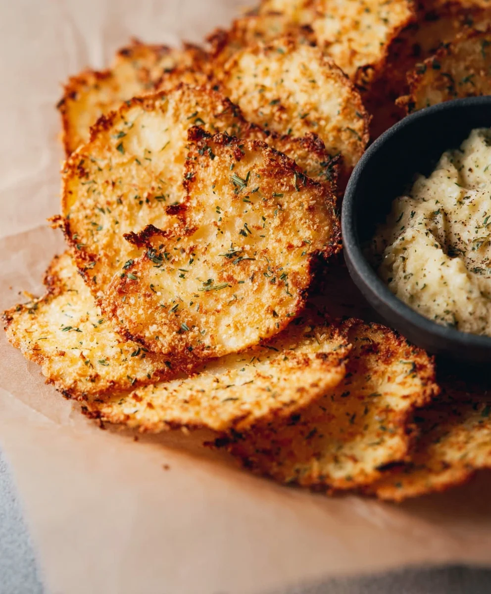 Crispy Cottage Cheese Chips - Healthy Snack Recipes