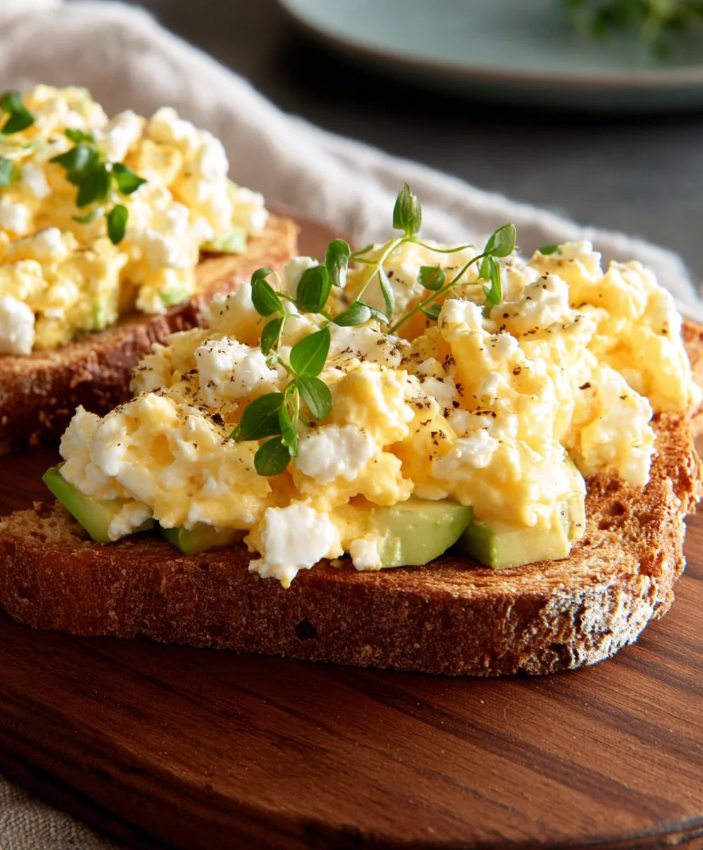 Healthy Egg Salad with Cottage Cheese No Mayo