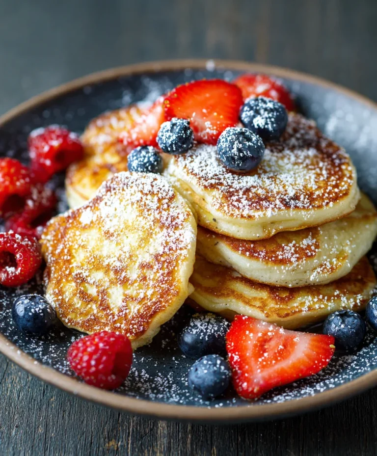 Fluffy Cottage Cheese Pancakes-Easy & Delicious Recipe