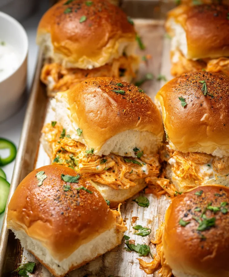 Spicy Buffalo Chicken Sliders- Quick & Easy Recipe