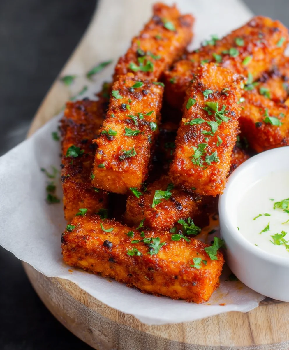 Crispy Baked Buffalo Tofu Wings Recipe