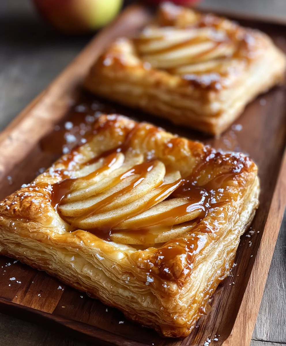 Easy Caramel Apple Puff Pastry Recipe
