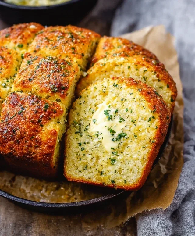 Garlic Butter Keto Bread