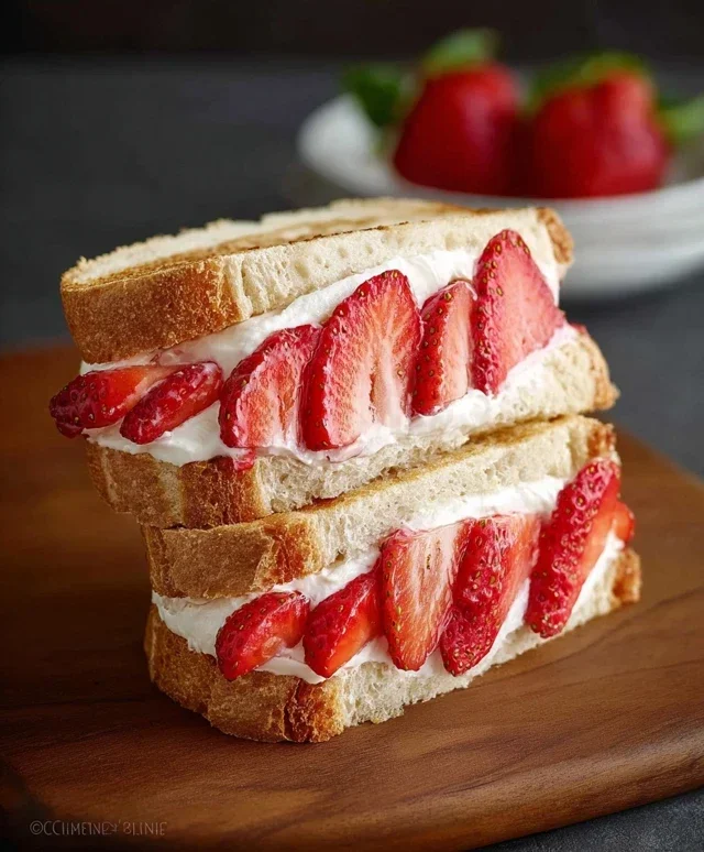 4-ingredient Strawberry Sando