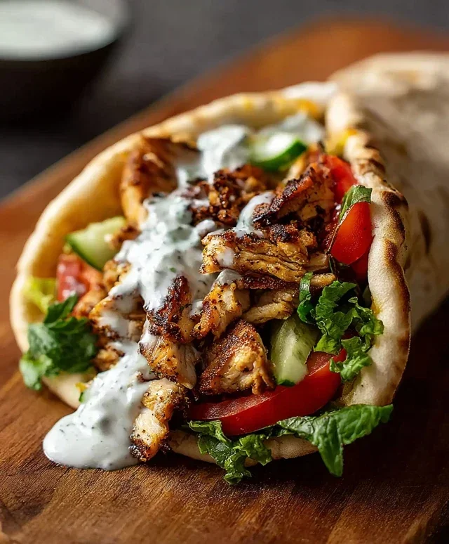 Chicken Shawarma with Garlic Sauce Recipe (Easy & Delicious)