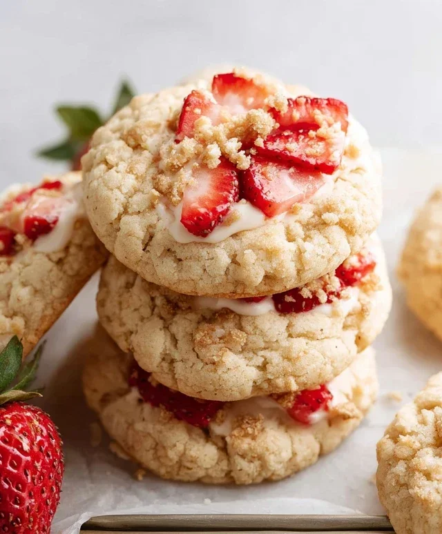 Strawberry Shortcake Cookies