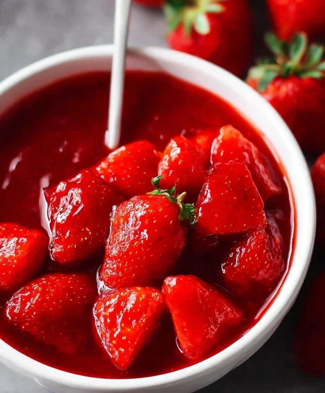 Fresh Strawberry Sauce (Strawberry Topping)
