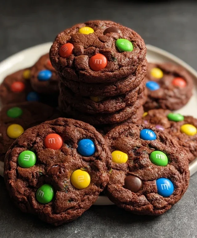 Chocolate M&M Cookies
