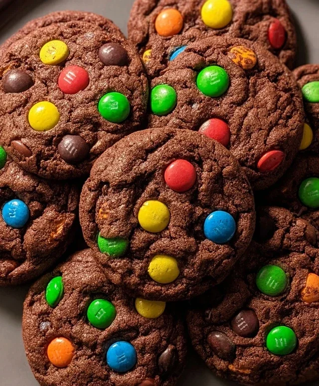 Chocolate M&M Cookies
