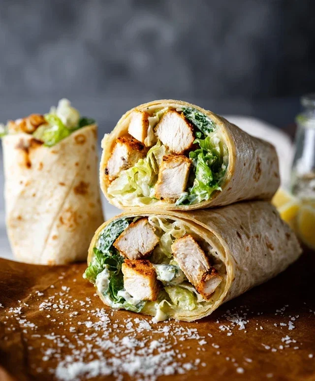 Chicken Caesar Wraps