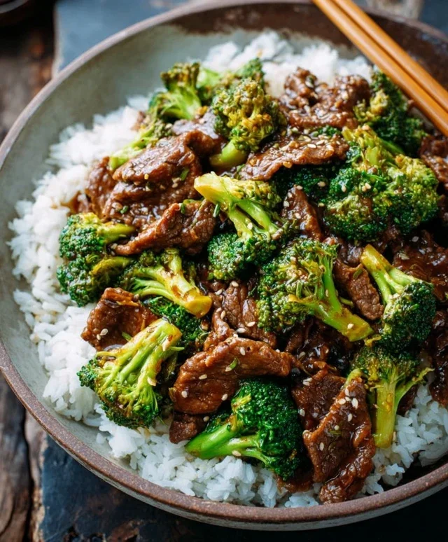 Chinese Beef and Broccoli (牛肉炒西兰花)