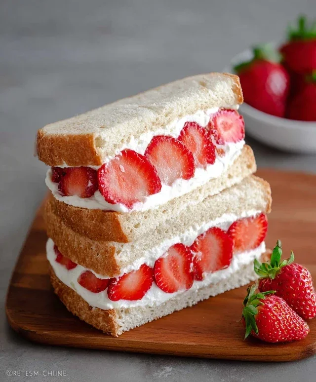 4-ingredient Strawberry Sando
