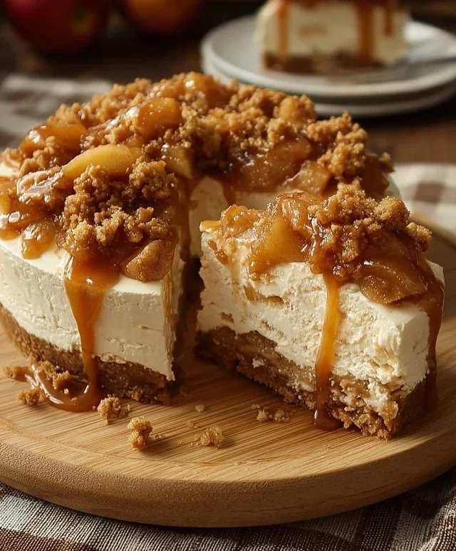 No bake Apple pie cheesecake