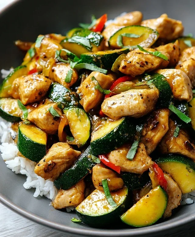 Chicken Zucchini Stir Fry