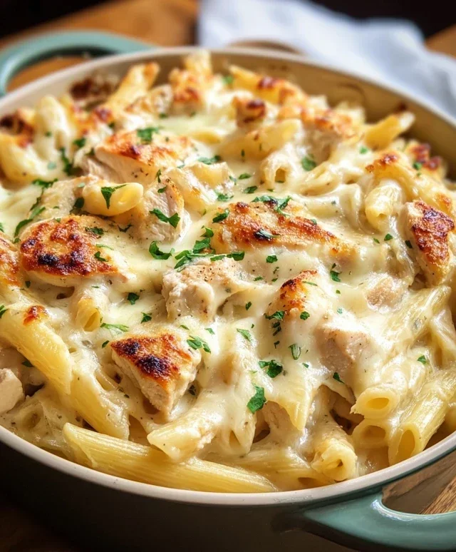 Chicken Alfredo Bake