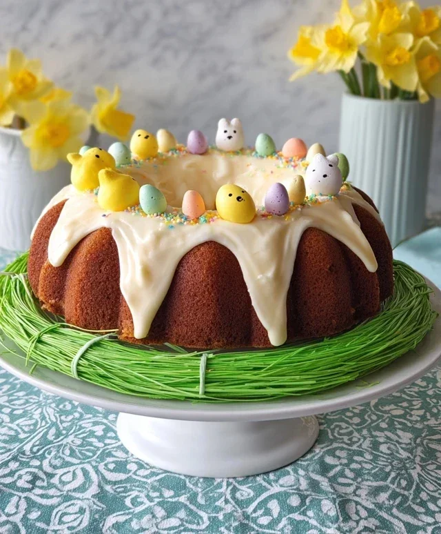 Easter Basket Bundt Cake Recipe (Easy Spring Dessert!)