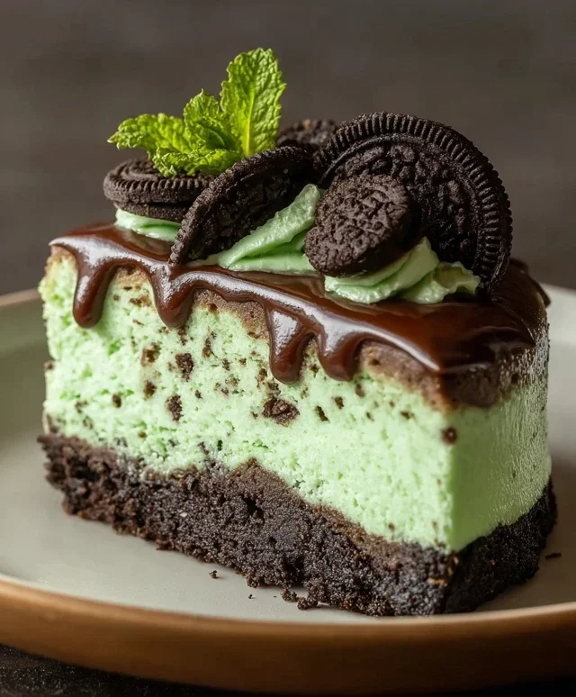 Mint Oreo Cheesecake Delight