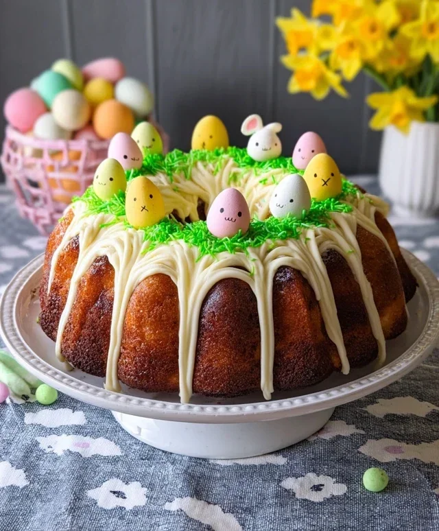 Easter Basket Bundt Cake Recipe (Easy Spring Dessert!)
