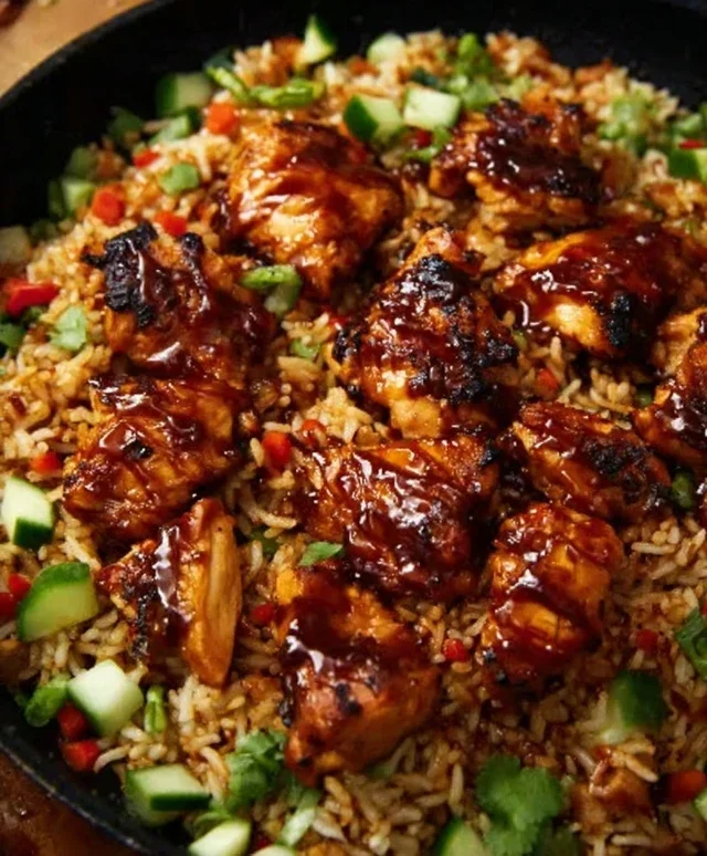 One-Pan Bold Honey BBQ Chicken Rice