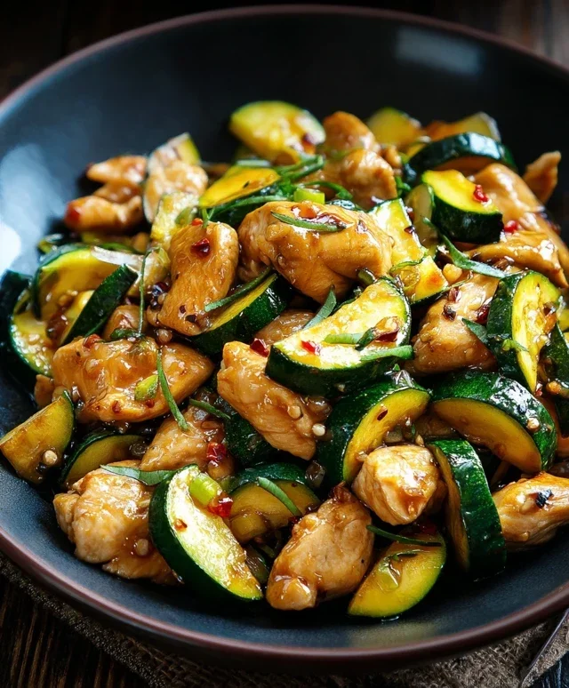 Chicken Zucchini Stir Fry