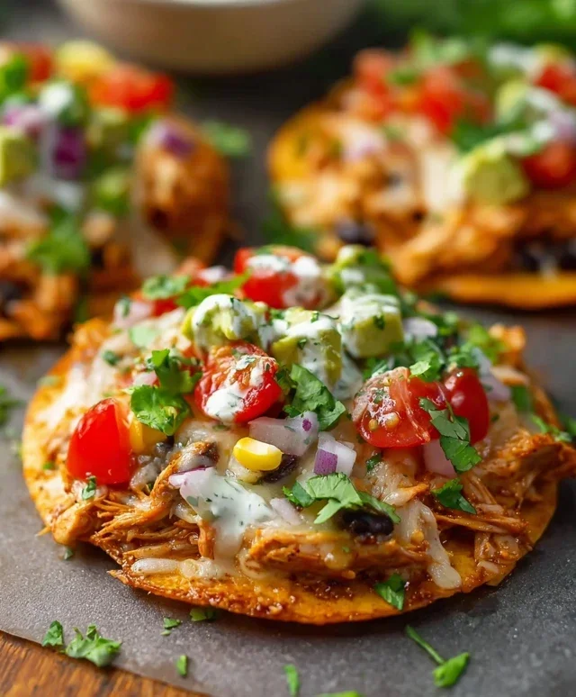 Mexican Rotisserie Chicken Tostadas