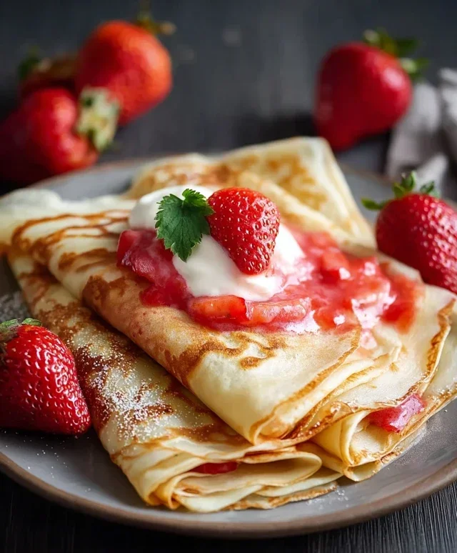 Strawberry Crepes
