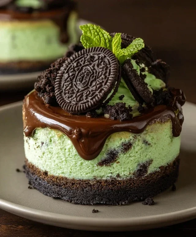 Mint Oreo Cheesecake Delight