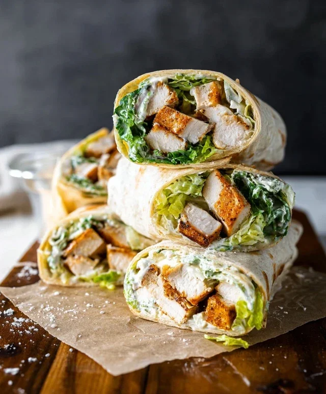 Chicken Caesar Wraps