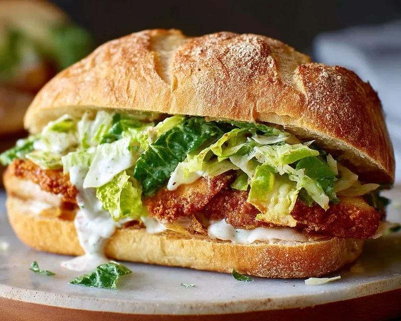 Crispy Chicken Caesar Sandwich