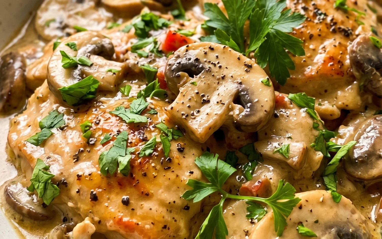 Creamy Mushroom Chicken Recipe