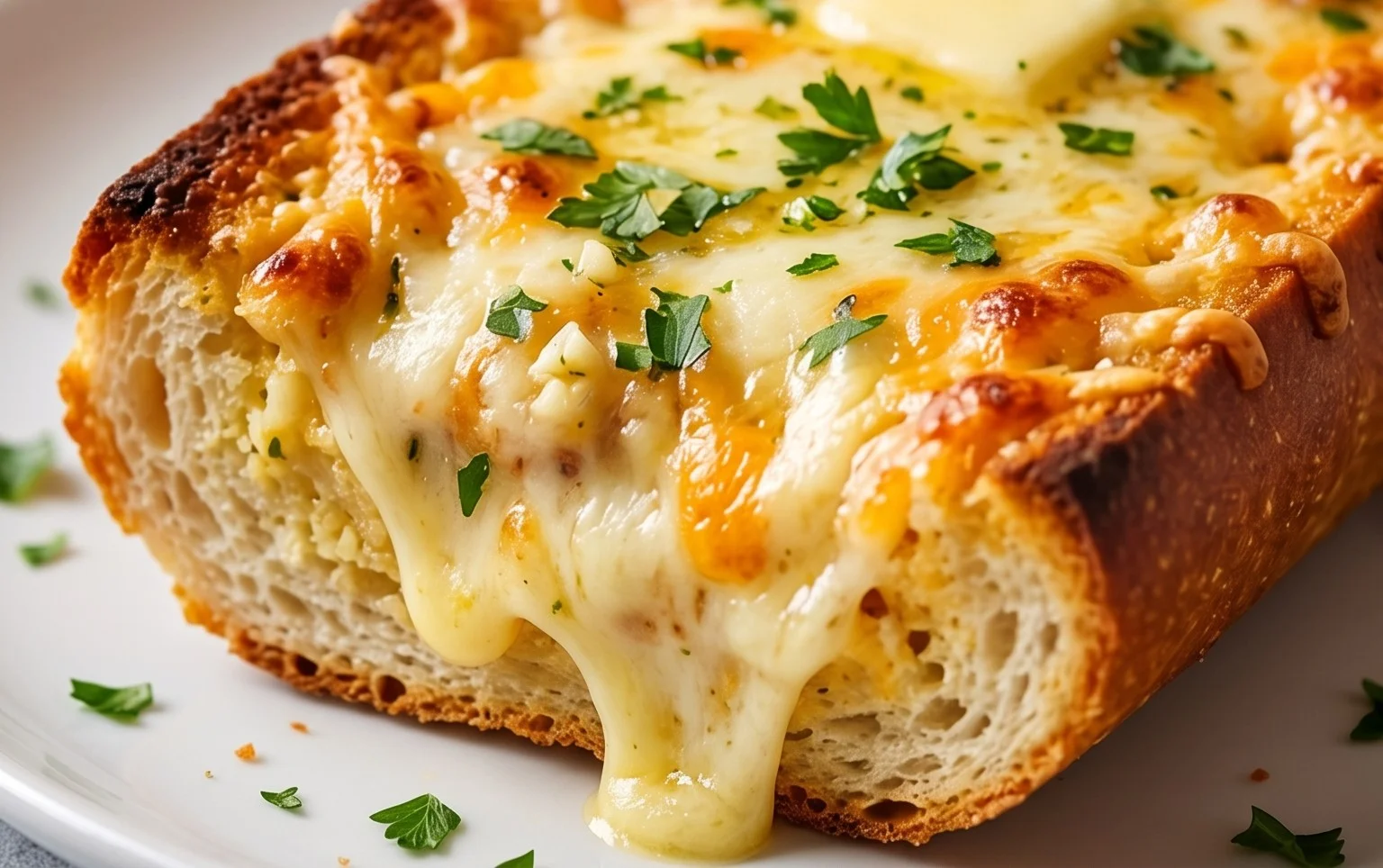 BEST CHEESY GARLIC BREAD RECIPE