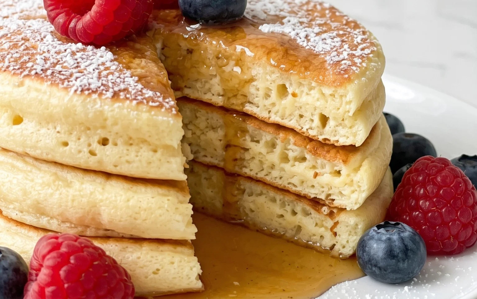 Fluffy Japanese Soufflé Pancakes