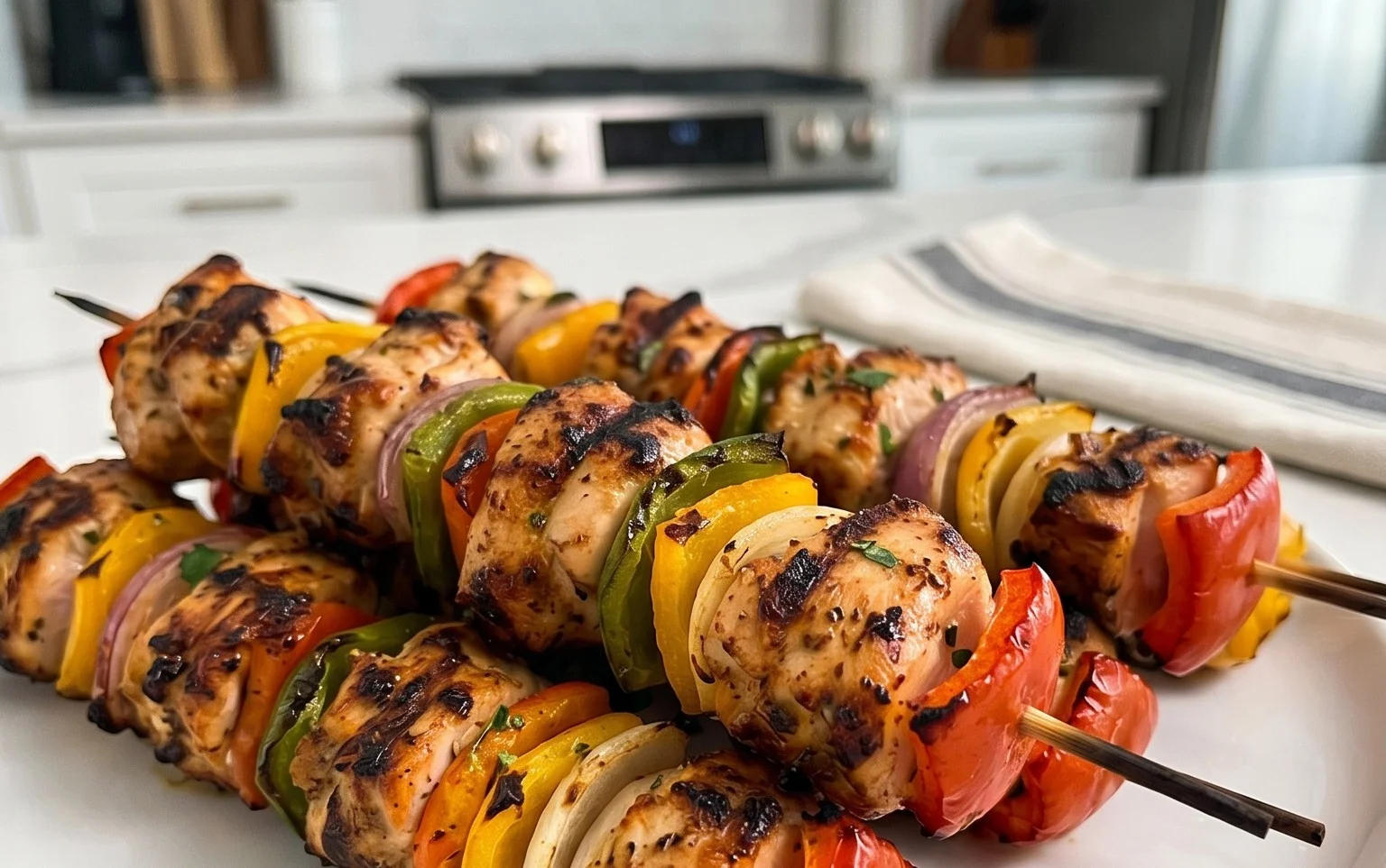 Air Fryer Chicken Skewers (VIDEO)
