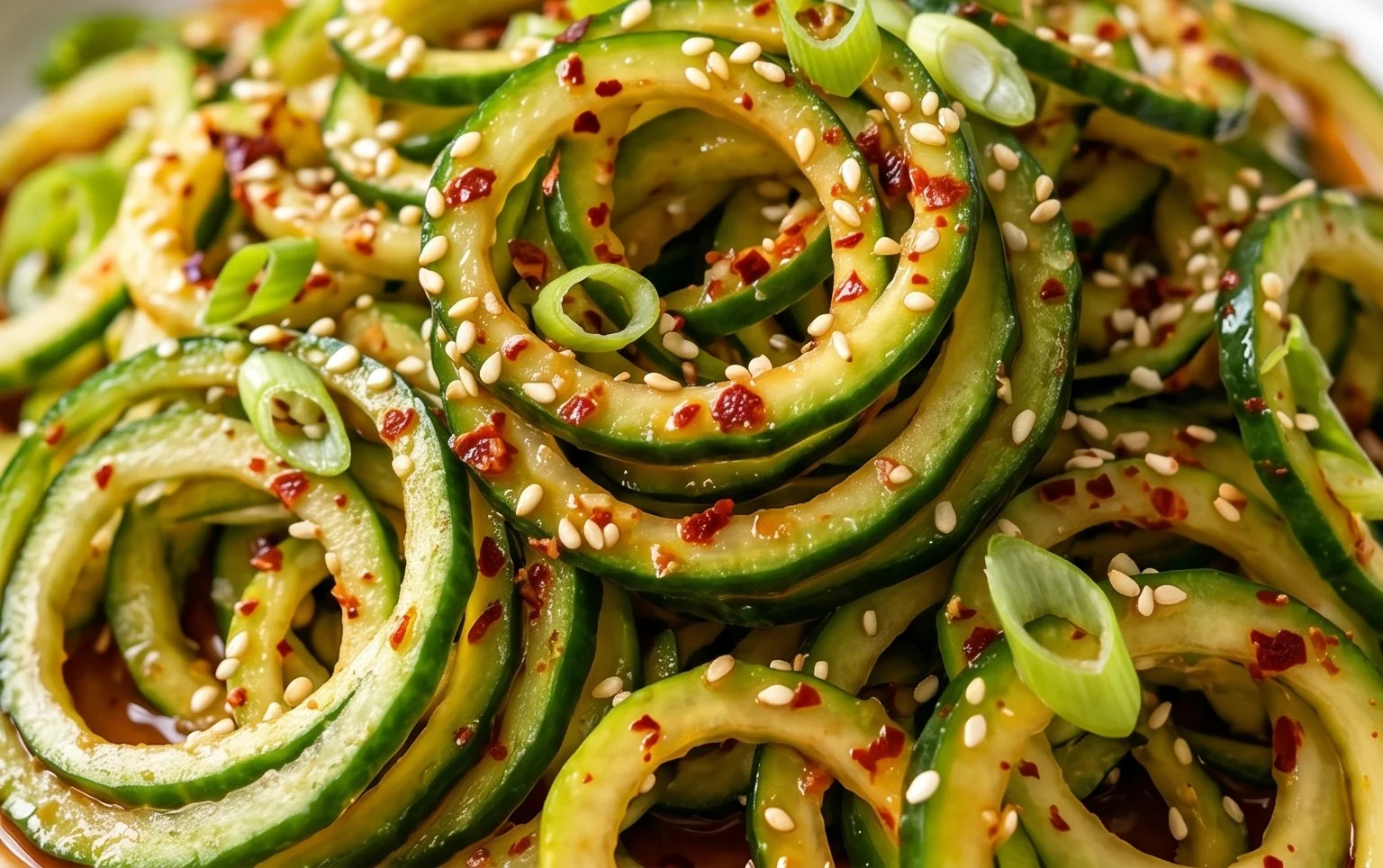 Spiral Cucumber Salad: Korean-Inspired Recipe