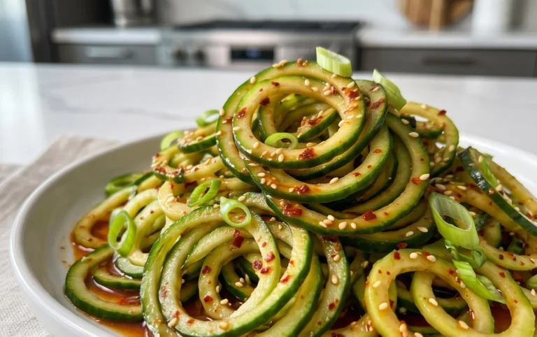 Spiral Cucumber Salad: Korean-Inspired Recipe