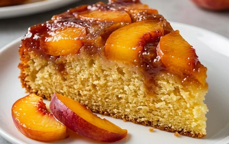 Peach Upside-Down Cake Recipe