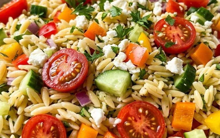 Rainbow Orzo Salad