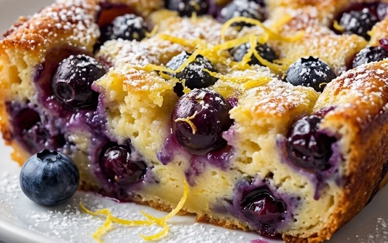 Lemon Blueberry Clafoutis
