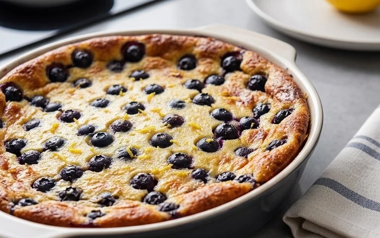 Lemon Blueberry Clafoutis