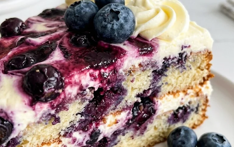 Nova Scotia Blueberry Cream Cake