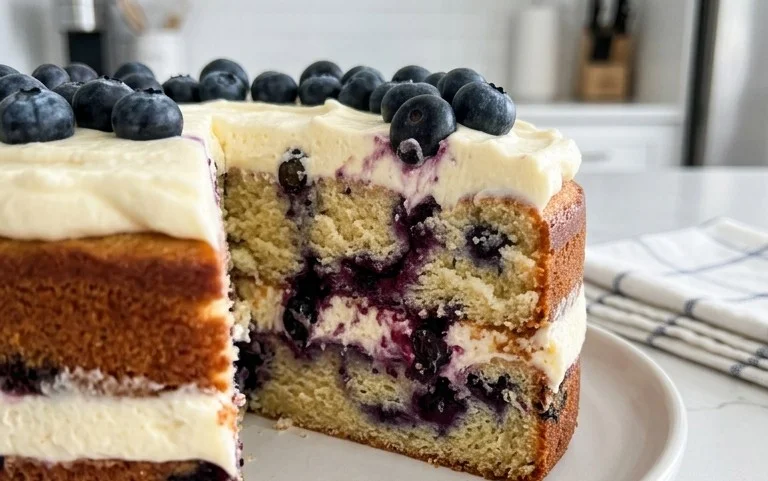 Nova Scotia Blueberry Cream Cake