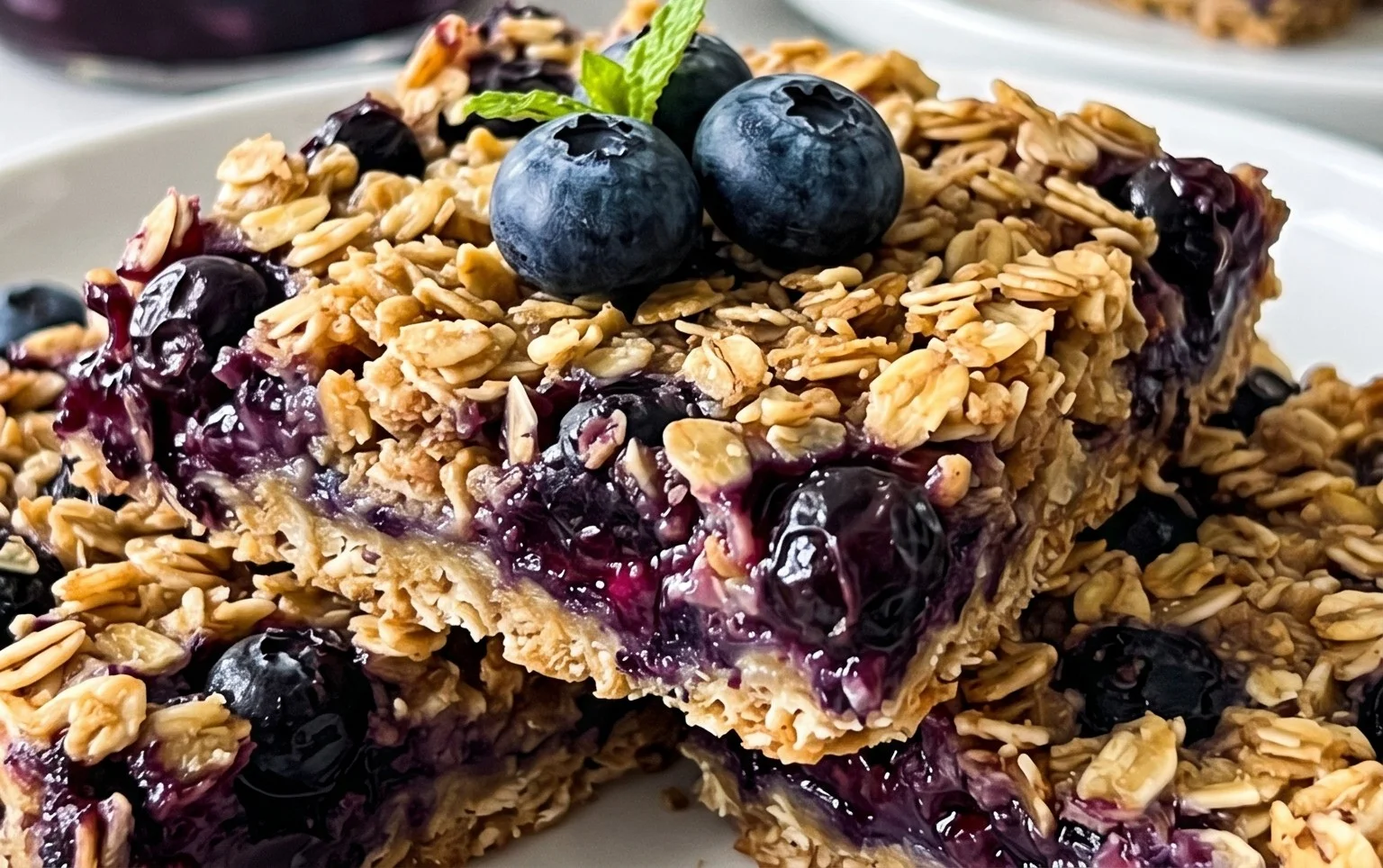 Blueberry Oatmeal Bars