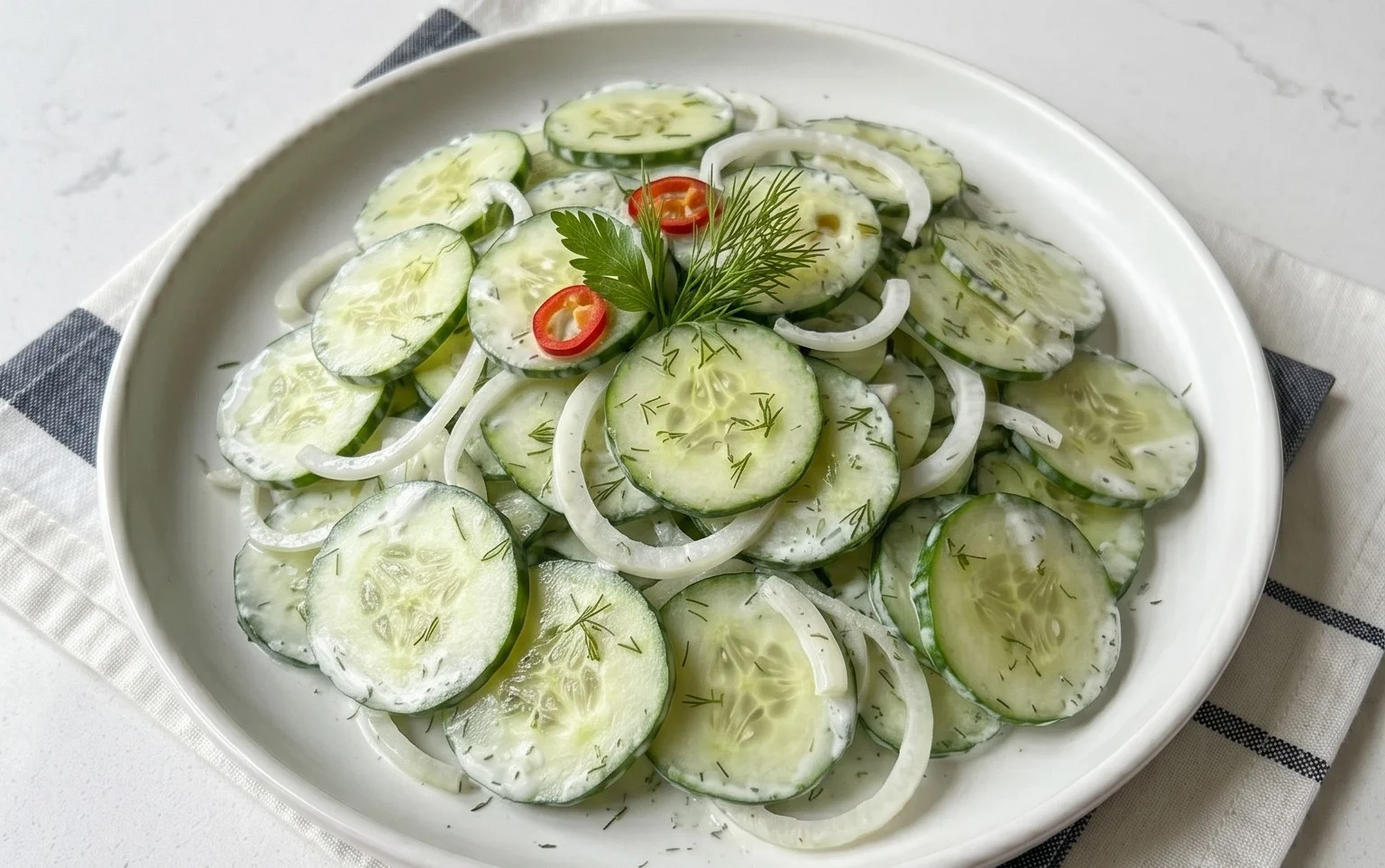 Polish Cucumber Salad
