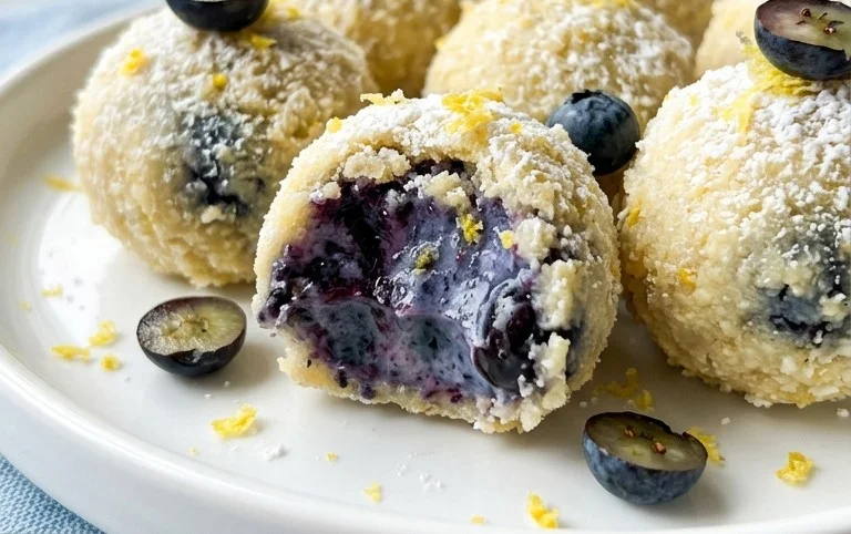 LEMON BLUEBERRY TRUFFLES