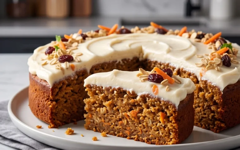 Easy Flourless Oatmeal Carrot Cake Recipe